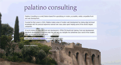 Desktop Screenshot of palatinoconsulting.com